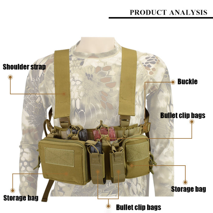 Camouflage 1000d léger 1000d gilet multifonctionnel