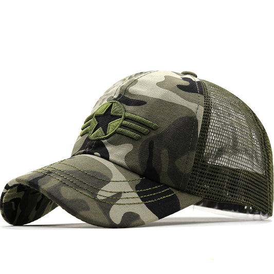 Outdoor Mesh Mountaineering Army Fan Cap
