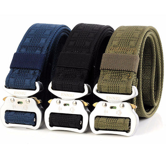 Aluminum Alloy Multi-function Nylon Training Tactical Belt - KINGEOUS