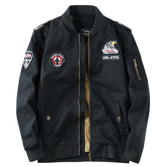 Casual Cotton Thick Flight Men's Jacket - KINGEOUS