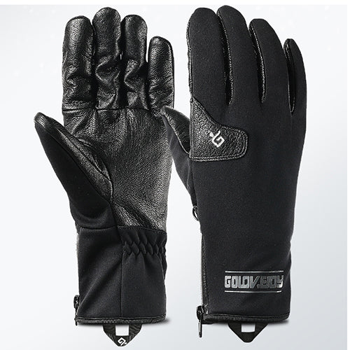 Premium Goat Leather Fleece Warm Gloves