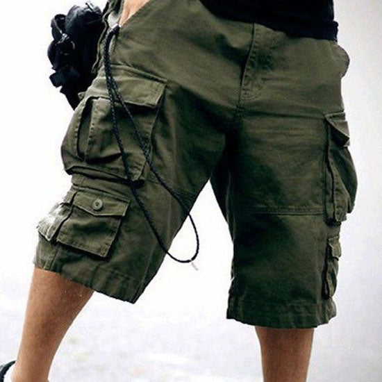 Casual Multi-pocket Sport Outdoor Mens Cargo Shorts - KINGEOUS