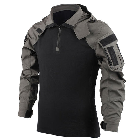Outdoor Cool Hooded Long Sleeve Men's T-shirt