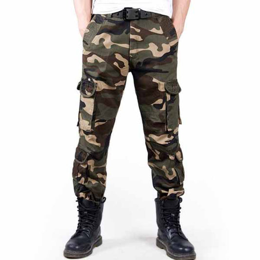 Military Camo High-grade Washed Men's Pants
