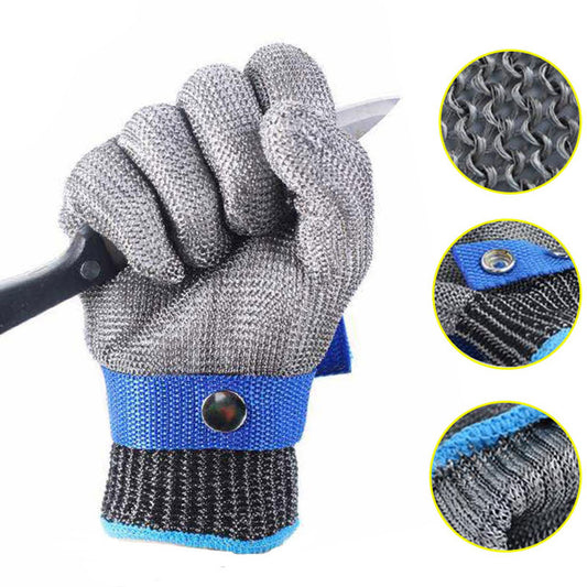 Cut Resistant Stainless Steel Gloves Working Safety Gloves - KINGEOUS