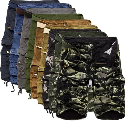 Outdoor Summer Daily Men's Overalls Camo Beach Shorts
