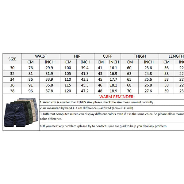 Fashion Solid Color Cotton Men's Shorts