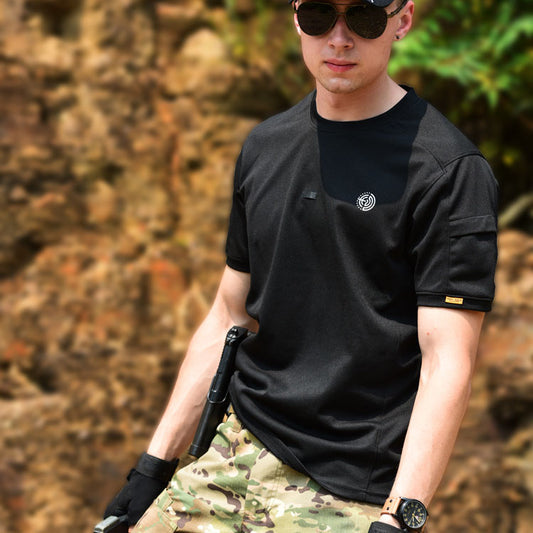 Summer Round Neck Quick-drying Training Men's T-shirt