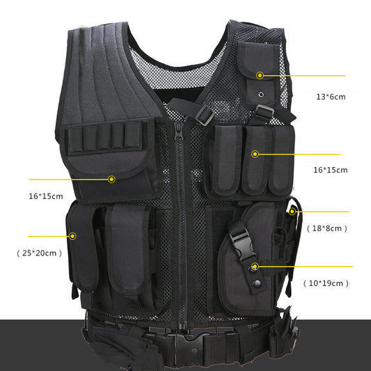 Military Fan Equipped CS Function Multi-pocket Vest