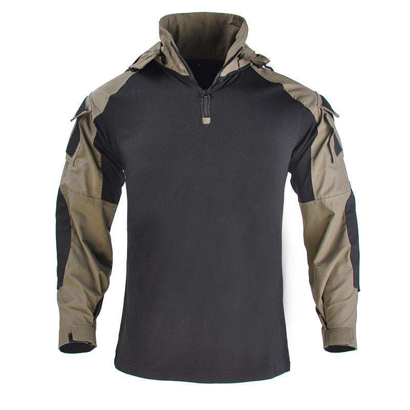 Outdoor Cool Hooded Long Sleeve Men's T-shirt