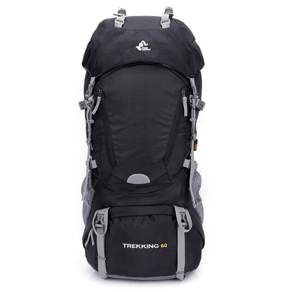 60L Waterproof Climbing Mountaineering Hiking Backpack with Rain Cover