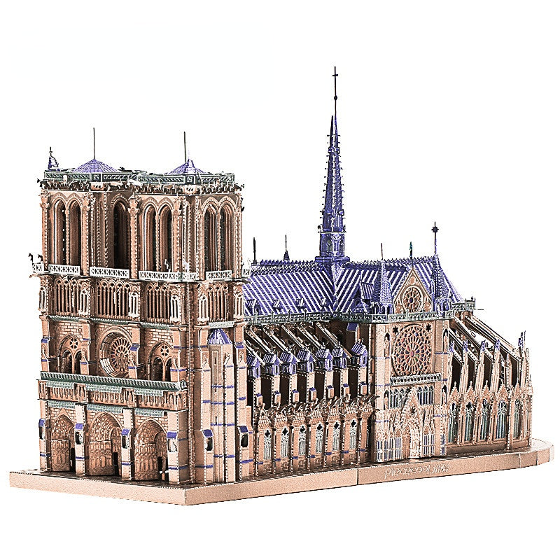 3D Metal Puzzles, Notre Dame Cathedral Paris DIY Model Building Kits Toys for Adults Birthday Gifts