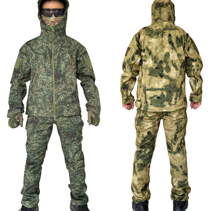 Camuflagem à prova de vento espessada espessada à prova d'água Tactical Jacket Trouser Suits
