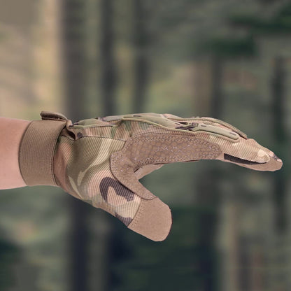 Tela de toque de camuflagem todas as luvas táticas dos dedos