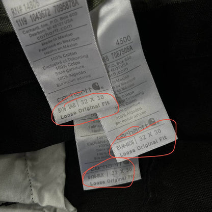 Vintage washed and distressed Carhartt work jeans