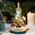 Christmas Tree Brick Music Box Rotating DIY Building Blocks Toys Xmas Decoration Gift