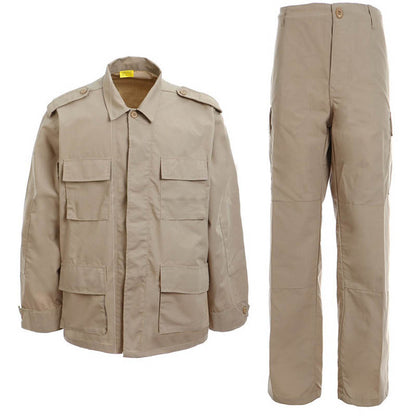 Men's Training Combat Tactical Suit With Stand Collar Long Sleeves