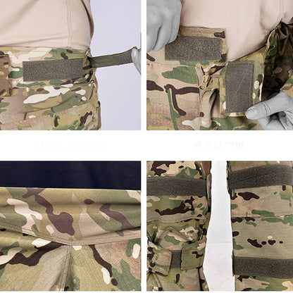 Pantalones de bolsillo grandes tácticos de camuflaje para el agua para entrenamiento de combate