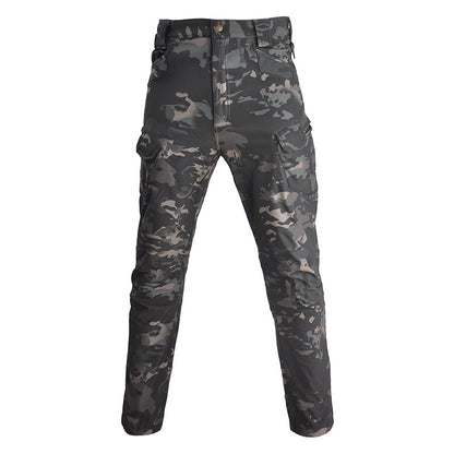 Pantalones de calentamiento de concha blanda x7 Pantalones tácticos de camuflaje