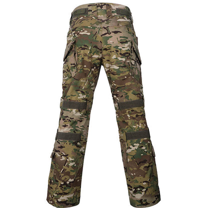 Pantalones de bolsillo grandes tácticos de camuflaje para el agua para entrenamiento de combate