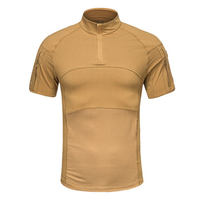 T-shirt de camiseta de combate G4 Treinamento de camuflagem de manga curta