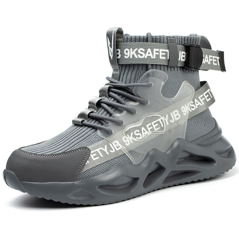 Mens Safety Steel Toe Non-slip Breathable Work Shoes