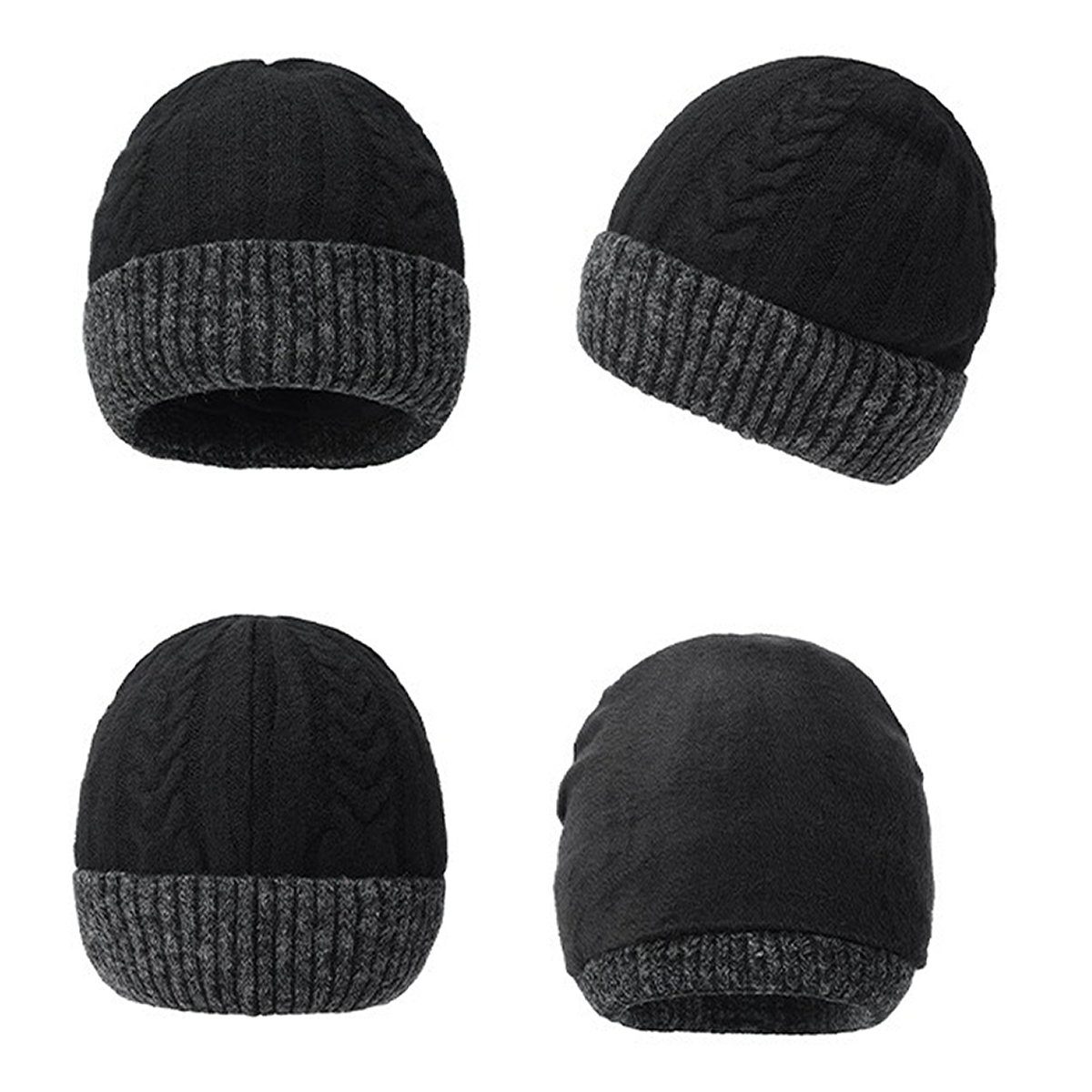 Unisex Winter Cable Knit Beanie Hat Stylish And Warm Headwear