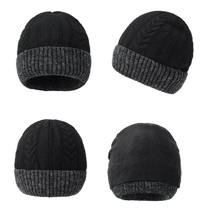 Unisex Winter Cable Knit Beanie Hat Stylish And Warm Headwear