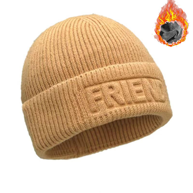 Men's Knitted Jacquard Thickened Warm Ear Protection Hat