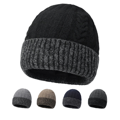 Unisex Winter Cable Knit Beanie Hat Stylish And Warm Headwear