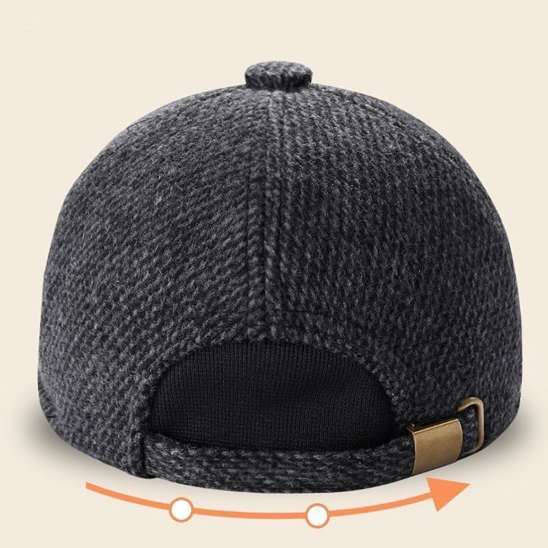 Men's Fleece Thickened Windproof Earmuffs Outdoor Travel Casual Hats