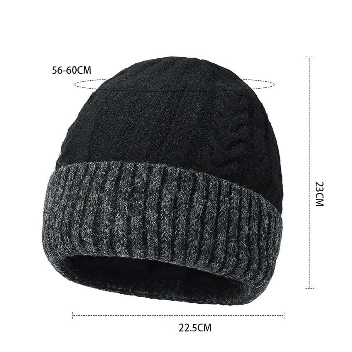 Unisex Winter Cable Knit Beanie Hat Stylish And Warm Headwear
