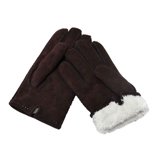 Unisex Fur Winter Sheepskin Five-finger Enlarged Thickened Foreign Trade Gloves