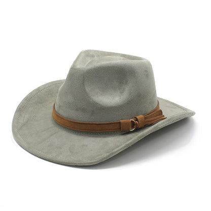 Unisex Western Cowboy Outdoor Wool Suede Hat