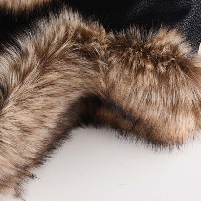 Men's Leather Thick Plush Ear Protection Thunder Hat