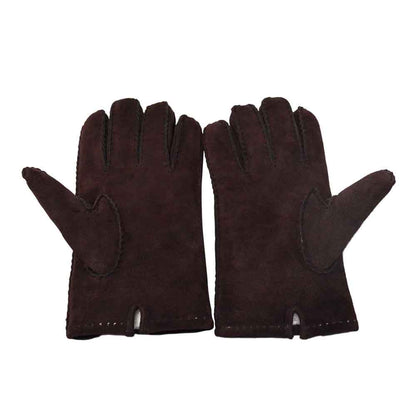 Unisex Fur Winter Sheepskin Five-finger Enlarged Thickened Foreign Trade Gloves