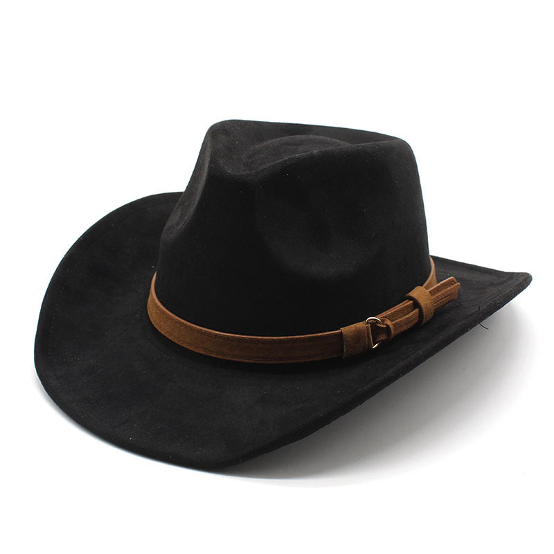Unisex Western Cowboy Outdoor Wool Suede Hat