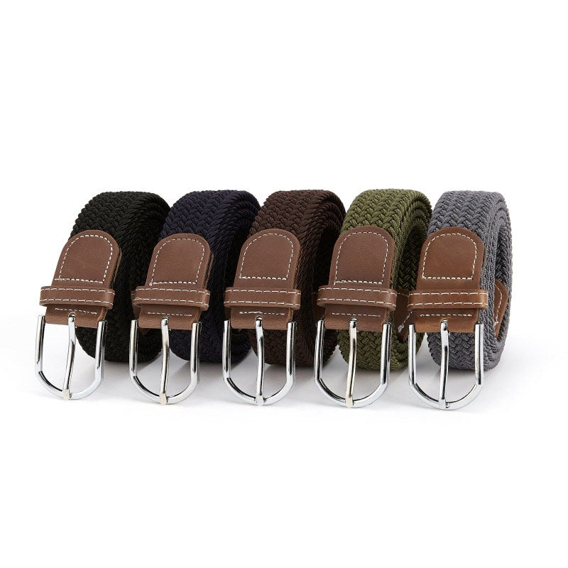 Unisex Vintage Outdoor Canvas Woven Knit Work Belt