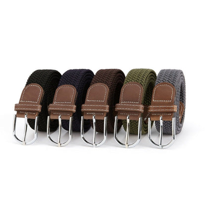 Unisex Vintage Outdoor Canvas Woven Knit Work Belt