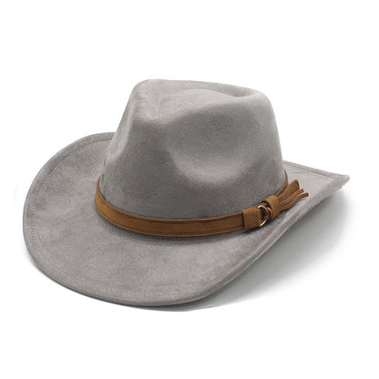 Unisex Western Cowboy Outdoor Wool Suede Hat