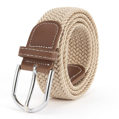 Unisex Vintage Outdoor Canvas Woven Knit Work Belt