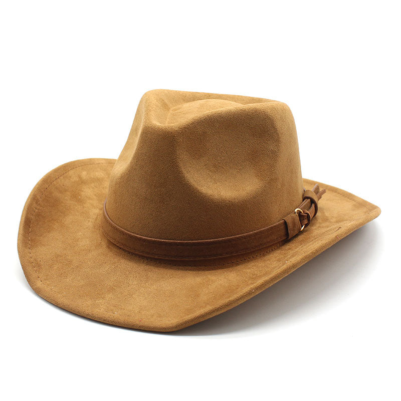 Unisex Western Cowboy Outdoor Wool Suede Hat