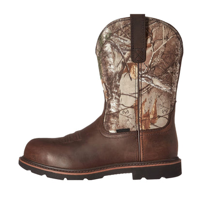 Men's Western Cowboy Embroidery Tree Camouflage Boots