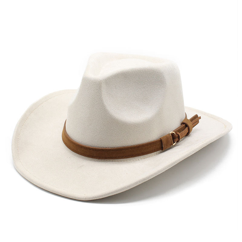 Unisex Western Cowboy Outdoor Wool Suede Hat