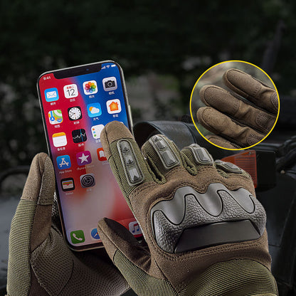 Entrenamiento al aire libre Anti Slip Sports Guantes de pantalla táctiles resistentes a la ropa