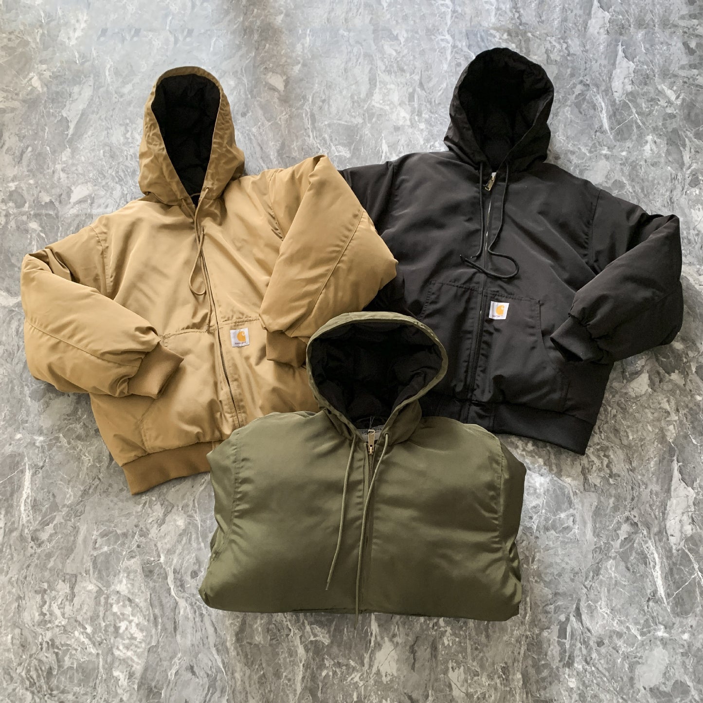 Carhartt Outdoor Waterproof Hooded Thick Warm Zip-up Cotton Coat