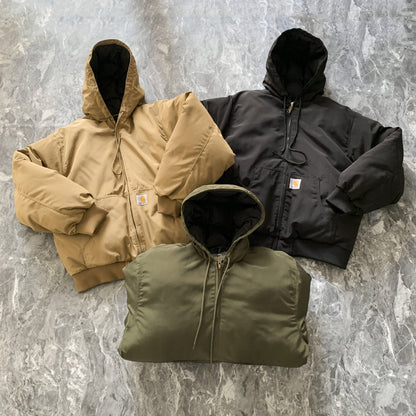 Carhartt Outdoor Waterproof Hooded Thick Warm Zip-up Cotton Coat