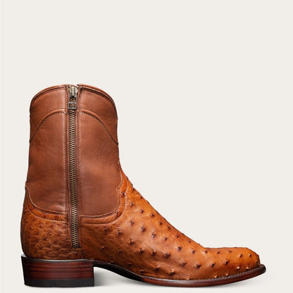 Classic Western Cowboy Boot With Unique Quilted Design
