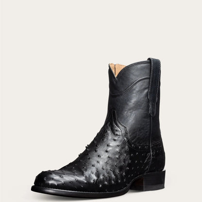 Classic Western Cowboy Boot With Unique Quilted Design