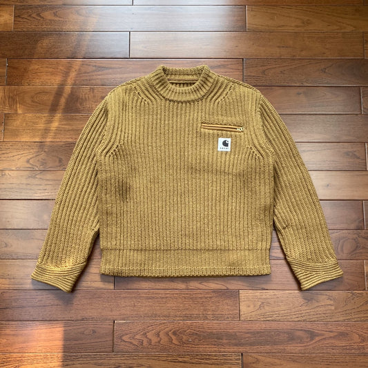 Carhartt Collaboration with SAC@i: Heavyweight Crew Neck Knit Sweater